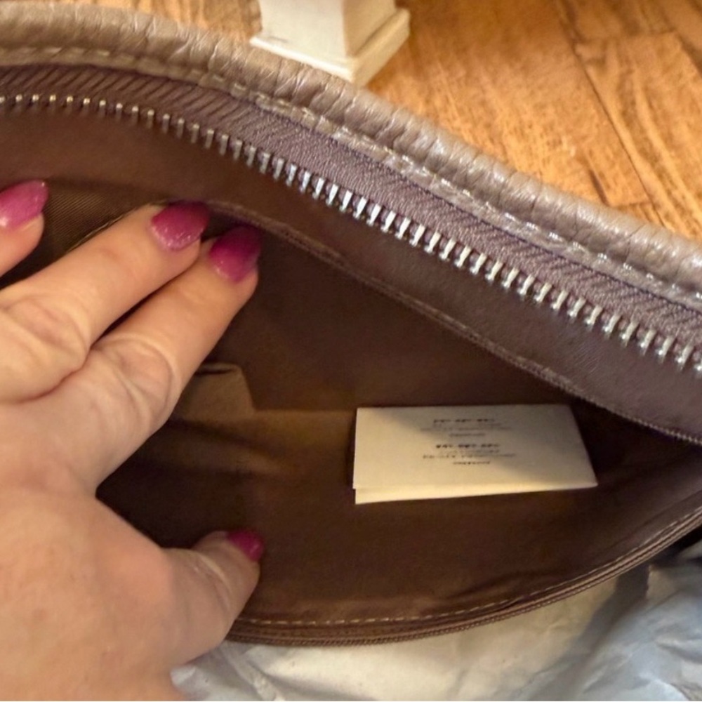 Coach RESERVED Tan Leather Shoulder Bag with Chain Strap - Picture 10 of 12